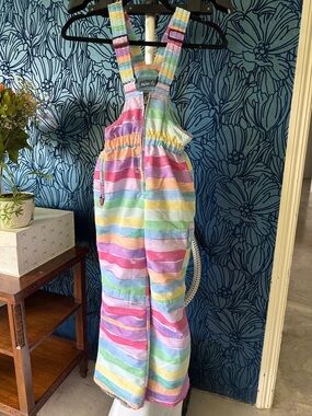 Pulse Pastel Multi-Stripe Kids Overalls - Pink, Purple, Yellow, Green, Blue